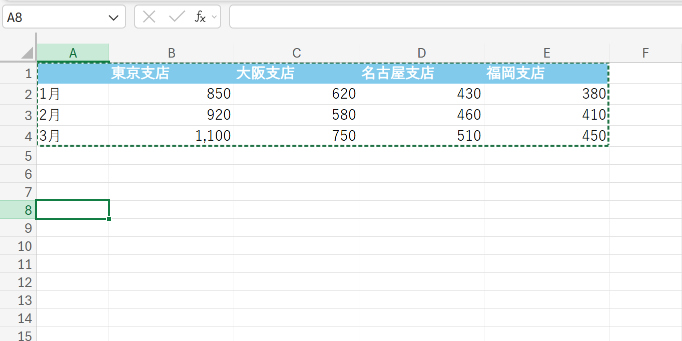 エクセルで行と列を入れ替える方法【TRANSPOSE関数・貼り付けオプション】 | でんチャレ
